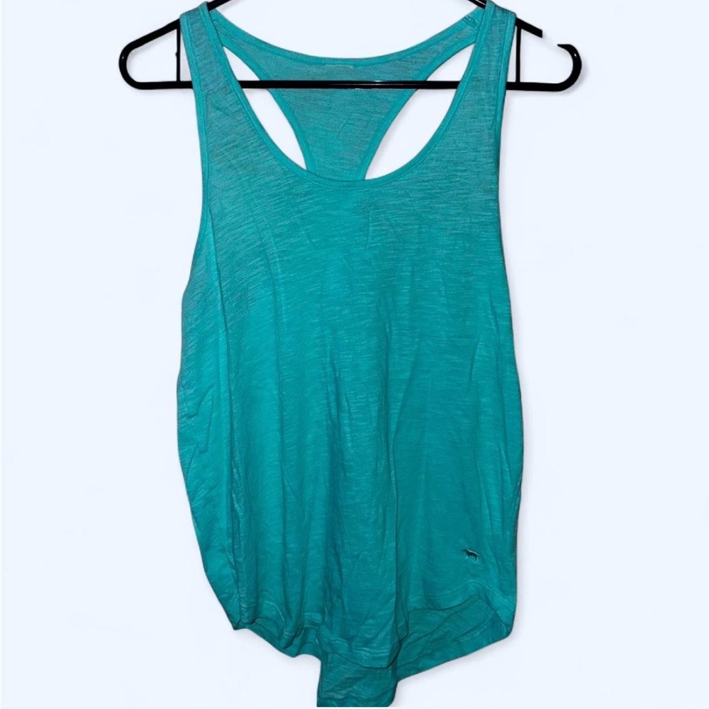 VS PINK Teal Racerback Tank Top
